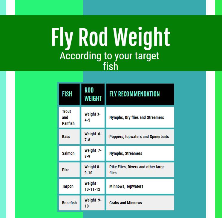 fly fishing rod weight guide