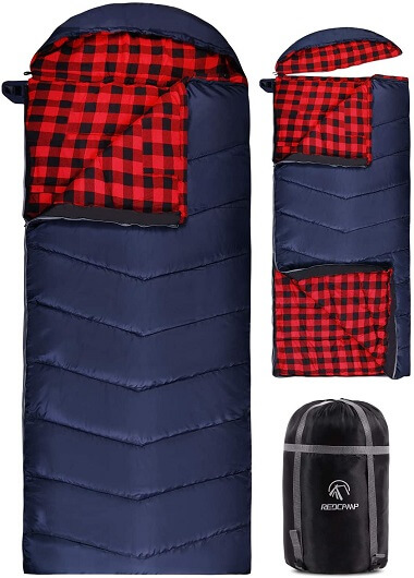 RedCamp Cotton Flannel Sleeping Bag