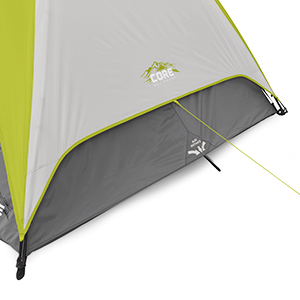 core tent rainfly attachment